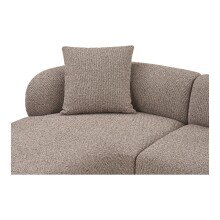 Ecksofa >Kingston< in Braun, Polyester - 294x69cm (BxH)