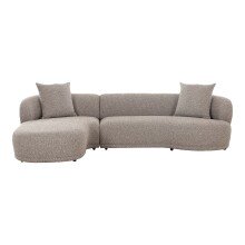 Ecksofa >Kingston< in Braun, Polyester - 294x69cm...