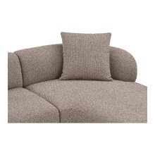Sofa >Kingston< in braun, Polyester - 294x69cm (BxH)