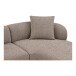 Sofa >Kingston< in braun, Polyester - 294x69cm (BxH)