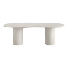 Esstisch >Maranola< in Hellgrau, MDF, Zement - 240x76x96cm (BxHxT)