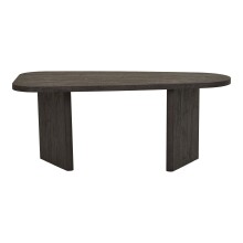 Couchtisch >Melo< in Dunkelbraun, MDF, Dekor - 100x41x50cm (BxHxT)