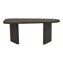 Couchtisch >Melo< in Dunkelbraun, MDF, Dekor - 100x41x50cm (BxHxT)
