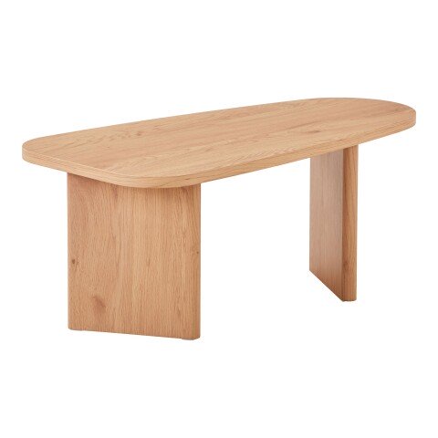 Couchtisch >Melo< in Eiche, MDF, Dekor - 100x41x50cm (BxHxT)