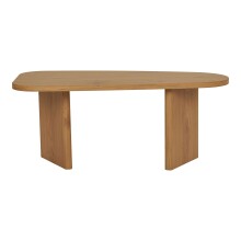 Couchtisch >Melo< in Eiche, MDF, Dekor - 100x41x50cm (BxHxT)