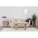 Couchtisch >Melo< in Eiche, MDF, Dekor - 100x41x50cm (BxHxT)