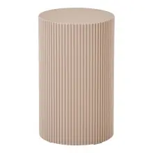 Beistelltisch >Farense< in Beige / Grau, MDF -...