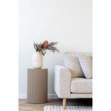 Beistelltisch >Farense< in Beige / Grau, MDF -...