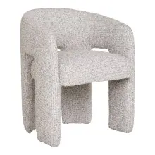 Sessel >Monroe< in Beige, Polyester - 58x74x55cm...