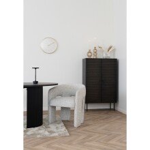 Sessel >Monroe< in Beige, Polyester - 58x74x55cm (BxHxT)