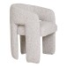 Sessel >Monroe< in Beige, Polyester - 58x74x55cm (BxHxT)
