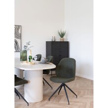 Drehstuhl >Monte Carlo< (2er-Set) in Dunkelgrün - 50x88x60 (BxHxT)