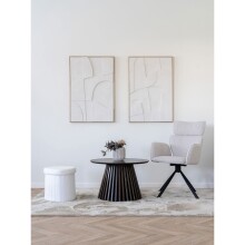 Drehstuhl >Cordoba< (2er-Set) in Hellgrau, Stahl,...