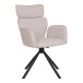 Drehstuhl >Cordoba< (2er-Set) in Hellgrau, Stahl, Stoff - 61x95x61cm (BxHxT)