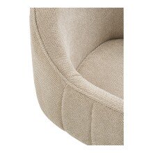 Armlehnstuhl >Tamera< (2er-Set) in Hellgrau, Stahl, Stoff - 60x81,5x63cm (BxHxT)