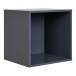 Regalwürfel >Horne< in Dunkelgrau, MDF - 34x34x30cm (BxHxT)
