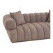 Sofa >Aurora< in Braun, Polyester - 226x69x106cm (BxHxT)