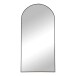 Standspiegel >Madrid< in Schwarz, Aluminium, Spiegel - 90x180x2,8cm (BxHxT)