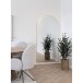 Standspiegel >Madrid< in Messing, Aluminium, Spiegel - 90x180x2,8cm (BxHxT)