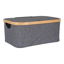 Allzweckkorb >Noto< in Dunkelgrau, Bambus,...