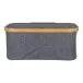 Allzweckkorb >Noto< in Dunkelgrau, Bambus, Polyester - 26x16x38cm (BxHxT)
