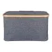 Allzweckkorb >Noto< in Dunkelgrau, Bambus, Polyester - 30x25x45cm (BxHxT)