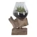 Dekovase >San-Marino< in Natur, Teak - 18x25x15cm (BxHxT)
