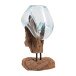 Dekovase >San-Marino< in Natur, Teak - 18x25x15cm (BxHxT)