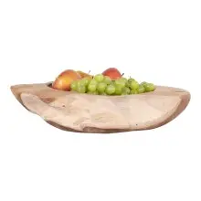 Dekoschale >Rio< in Teak, Massivholz - 40x12x40cm...