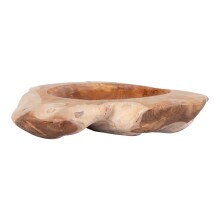 Dekoschale >Rio< in Teak, Massivholz - 40x12x40cm (BxHxT)
