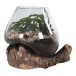 Dekovase >San-Marino< in Natur, Teak - 18x20x20cm (BxHxT)