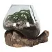 Dekovase >San-Marino< in Natur, Teak - 18x20x20cm (BxHxT)