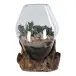 Dekovase >San-Marino< in Natur, Teak - 18x20x20cm (BxHxT)