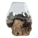 Dekovase >San-Marino< in Natur, Teak - 18x20x20cm (BxHxT)