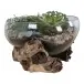 Dekovase >San-Marino< in Natur, Massivholz - 26x20x26cm (BxHxT)