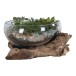 Dekovase >San-Marino< in Natur, Massivholz - 26x20x26cm (BxHxT)
