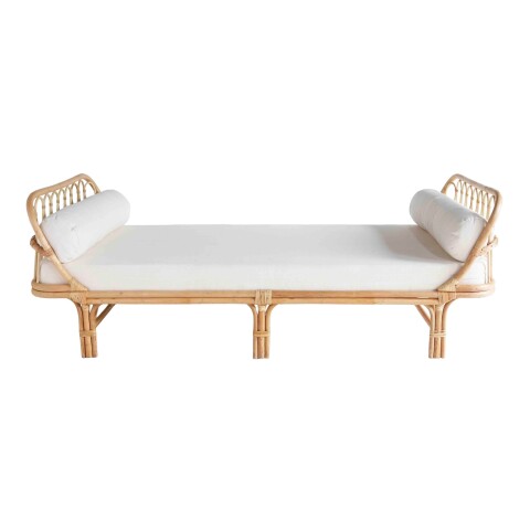 Daybed >Teramo< in Natur, Rattan - 99x75x220cm (BxHxT)