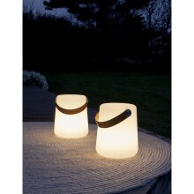 LED Dekolicht >Bristol< in Weiss, Kunststoff - 17x21x17cm (BxHxT)