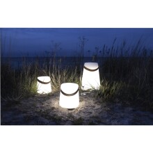 LED Dekolicht >Bristol< in Weiss, Kunststoff - 17x21x17cm (BxHxT)