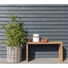 LED Dekolicht >Bristol< in Weiss, Kunststoff - 17x21x17cm (BxHxT)