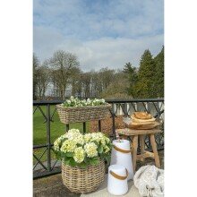 LED Dekolicht >Bristol< in Weiss, Kunststoff - 17x21x17cm (BxHxT)