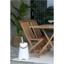 Getränke- und Dosenkühler >Bristol< in Weiss, Kunststoff - 25x37,5x25cm (BxHxT)