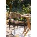Gartenstuhl >Canari< (2er-Set) in Natur / Schwarz - 57x78x60 (BxHxT)