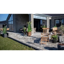 Gartenlounge-Sessel >Arrecife< in Teak, Massivholz - 60x95x150cm (BxHxT)