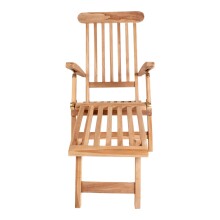 Gartenlounge-Sessel >Arrecife< in Teak, Massivholz - 60x95x150cm (BxHxT)