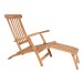 Gartenlounge-Sessel >Arrecife< in Teak, Massivholz - 60x95x150cm (BxHxT)