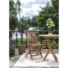 Gartenstuhl >Toledo< (2er-Set) in Teak, Massivholz - 46x89x62cm (BxHxT)
