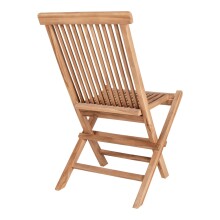 Gartenstuhl >Toledo< (2er-Set) in Teak, Massivholz - 46x89x62cm (BxHxT)