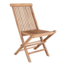 Gartenstuhl >Toledo< (2er-Set) in Teak, Massivholz - 46x89x62cm (BxHxT)