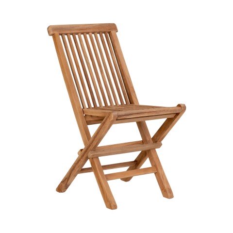 Kinderklappstuhl >Toledo< (2er-Set) in Teak, Massivholz - 31x58x42cm (BxHxT)